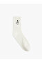 Heart Embroidered Socket Tennis Socks