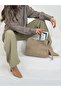Suede Shoulder Bag - Mink