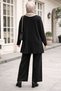 Women's Tunic Pants Glittery Set - 2