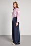 Women's Navy Blue Pleated Palazzo Pants 30068 - 6