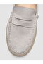 Gray Genuine Leather Men's Loafer Shoes - 6