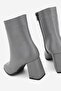 Women's Gray Genuine Leather 35-41 Size Heeled Boots & Booties - 4