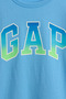 Boy's Blue T-Shirt with Logo Detail - 2