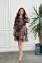 Self-Made Set of Belt Reglan Sleeve Chiffon Dresses - 7