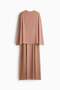 Cape-detail dress