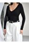 Women's V-Neck Polyamide Bodysuit - 2