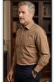 Long Sleeve Pocketed Classic Dacron Fabric Men's Shirt - 2