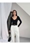 Women's V-Neck Polyamide Bodysuit - 3