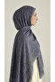 Elegant Patterned Vual İ Silk Al - Gray - 3