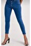 Medium Blue Women's E Stretchy Recovery Tight-Leg Jeans - 3