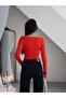 Women's V-Neck Polyamide Bodysuit - 4