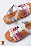 Genuine Leather Orthopedic Vaketa Multicolor Girl Sandals - 3