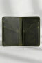 100% Genuine Leather Handmade Card Holder - Italian Microfiber Stitched Minimal C Wallet (10X8Cm) - 2
