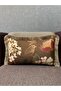 Imported İ Silk a Velvet Ahve Floor Rectangular Classic Bird Pu Tasseled Irlent Kilifi (Çi Reversible Esen)