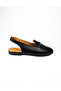 T-07 Black Leather Women's Ballet Flats - 2