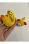 Hand Knitted Fish Figured Children's Hair Tie / Set of 2 - 4