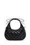 Bow Strap Detailed Mathilda Women's Crossbody Bag Black