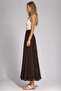 A Lined Chiffon Skirt with Beadwork Detail - 4