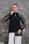 Women's Jessica Fabric Long Sleeve Lace Detailed Stylish Blouse - 5