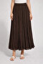 A Lined Chiffon Skirt with Beadwork Detail - 2