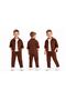 Boys' Cotton Shirt, T-Shirt and Trousers 3-Piece Top and Bottom Set