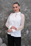 Women's Jessica Fabric Long Sleeve Lace Detailed Stylish Blouse - 5