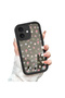 iPhone 16 Compatible Luxurious, Stylish, and Spacious Floral Print Silicone Mirror Phone Case - 2