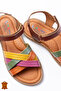 Genuine Leather Orthopedic Vaketa Multicolor Girl Sandals - 3