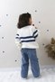 Boys' Blue Denim Pants and Knitted Sweater Two-Piece Set - Holiday Collection - 2