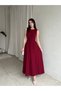 Double Set of Pocketed and Belt Summer Long Dresses
