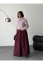Striped Shirt & Pleated Skirt Hijab Set Rc9024 - 4
