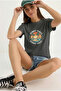 Women's Sunny Vibes Printed Crew Neck T-Shirt - 2