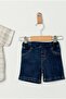 Baby Boy Plaid Shirt Denim Shorts 2-Piece Summer Set - 3