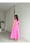 Double Set of Pocketed and Belt Summer Long Dresses - 3