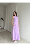 Double Set of Pocketed and Belt Summer Long Dresses - 4