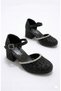Girl's Evening Dress Heeled Shoes Stone Detailed Ankle Strap Wedding Engagement Graduation Shoes