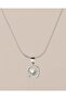 Kyra Minimal Square Heart Steel Necklace - 5