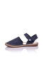 Genuine Leather Navy Blue Women's Sandals - 4