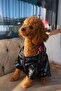 Small Breed - Patent Leather Shiny Dog Raincoat Outfit - Waterproof