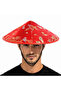 Red Satin Chinese Patterned Dragon Embroidered Hat – Elasticated