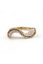 Bronze Jewelry Authentic Pearl Wave Model Adjustable Vintage Women's Ring - 2