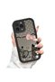 iPhone 15 Pro Max Compatible Luxury and Stylish Romantic Butterfly and Floral Print Mirror Case - 2