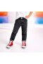 Children's Jean Denim Pants with Smoked Mustache Detail and Adjustable Elastic Waist - 2