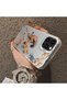 iPhone 15 Pro Max Compatible Hard Acrylic Back Silicone Edge Lens Protection Case Horse Patterned - 5