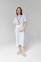 New Season Blue Maternity Summer Design Double-Breasted Short Sleeve 100% Cotton Dressing Gown Nightgown Set - 4