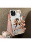 iPhone 14 Pro Max Compatible Hard Acrylic Back Silicone Edge Lens Protection Case Horse Patterned - 2