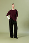 Contrast Detail Cycling Collar T-Shirt