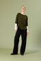 Contrast Detail Cycling Collar T-Shirt