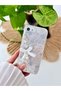 iPhone 7 - 8 - Se 2020 - Se 2022 Compatible Charm Pearl Ribbon Design E Stretchy Silicone Case with Toy