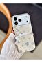 iPhone 17 Promax Compatible Charm Pearl Ribbon Design E Stretchy Silicone Case with Toy - 3